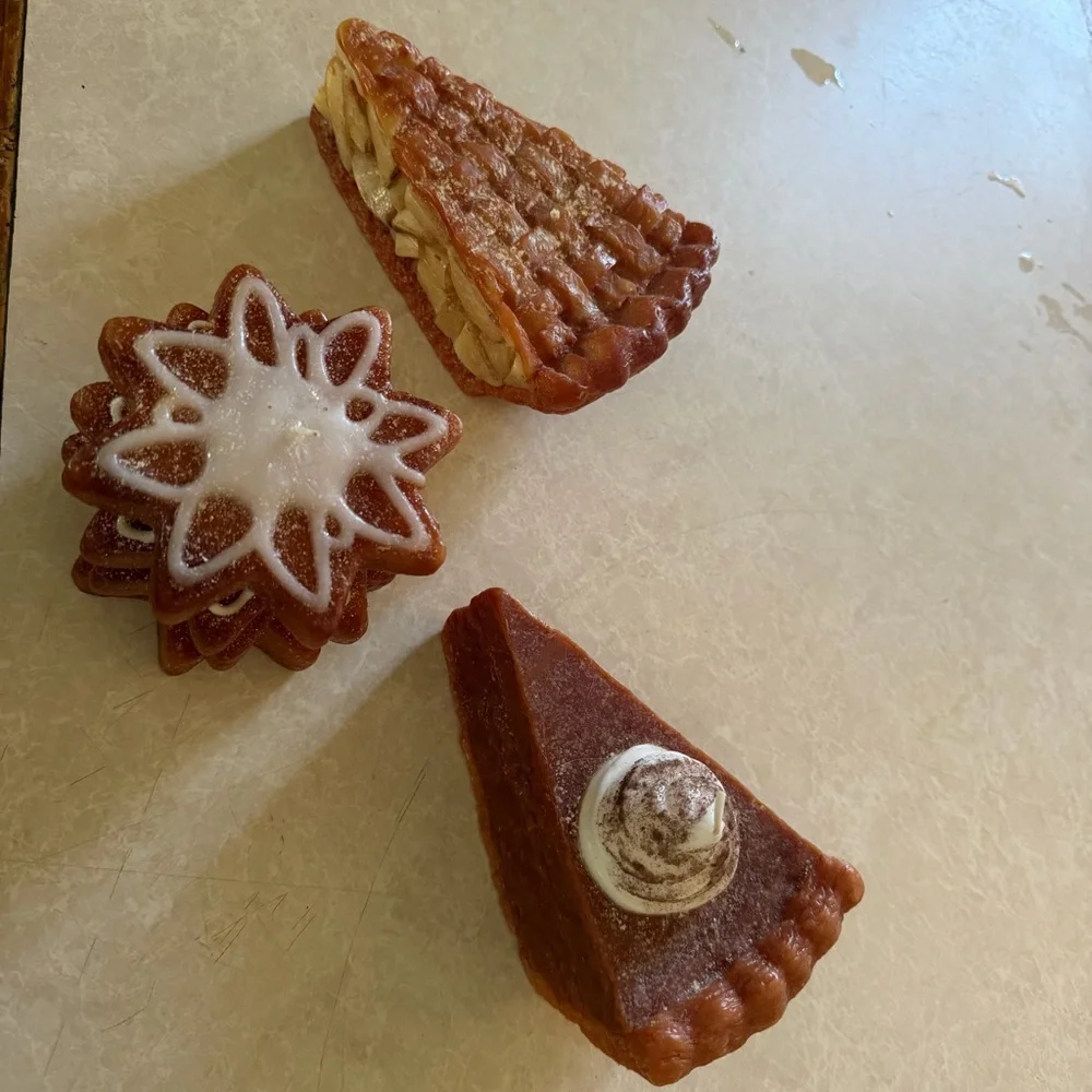 Autumn Wax Dessert Trio candles - Brown